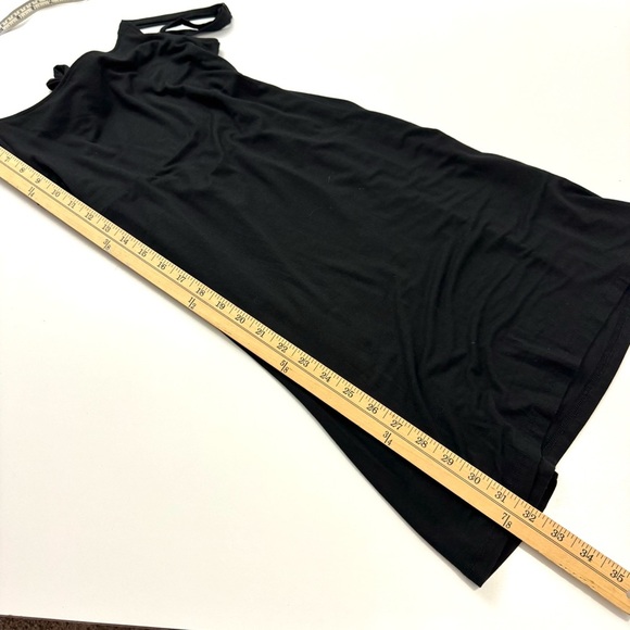 Volcom Easy Babe Mini Dress NWT Sleeveless Back Tie Black Soft Modal Sz S Boho - Picture 12 of 13